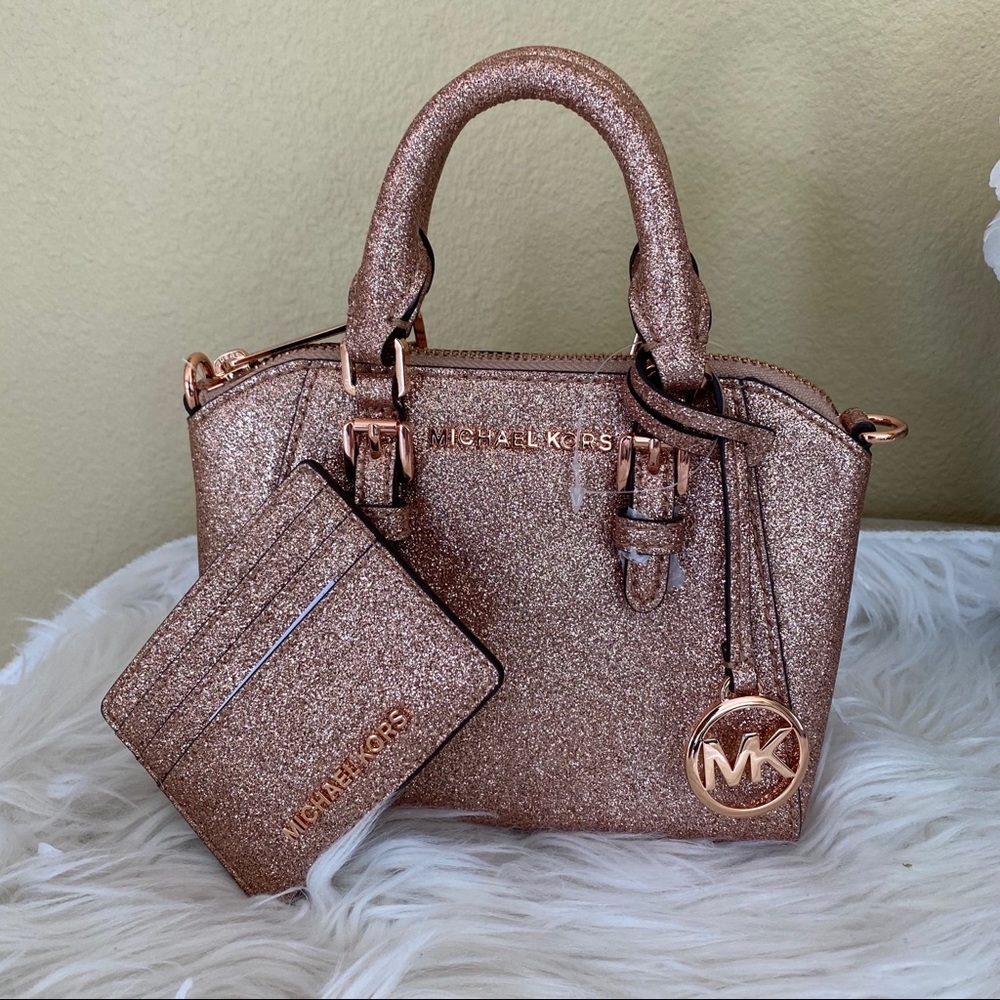 Bundle Michael Kors glitter mini Xbody & ID card - Picture 2 of 13